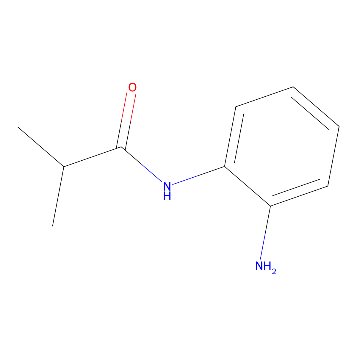 N-(2-Aminophenyl)-2-methylpropanamide molecular structure, CAS 255735-87-6