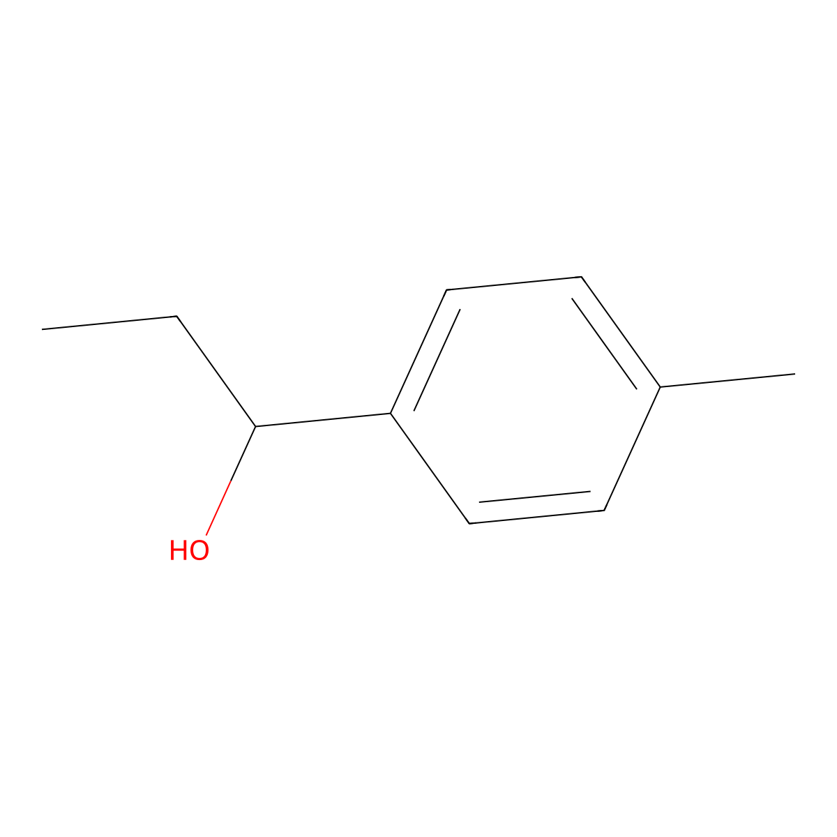 1-(4-Methylphenyl)-1-propanol molecular structure, CAS 25574-04-3