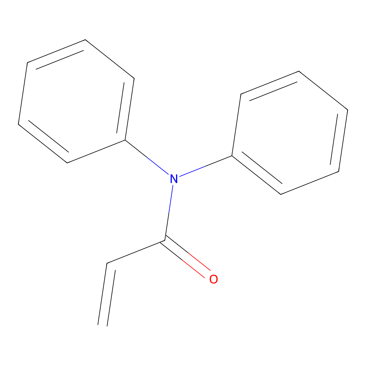 N,N-Diphenyl acrylamide molecular structure, CAS 25574-93-0
