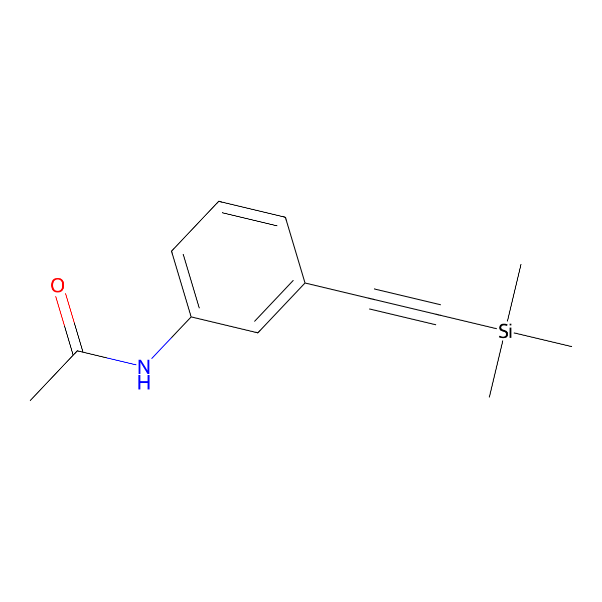 N-(3-((trimethylsilyl)ethynyl)phenyl)acetamide molecular structure, CAS 2557601-54-2