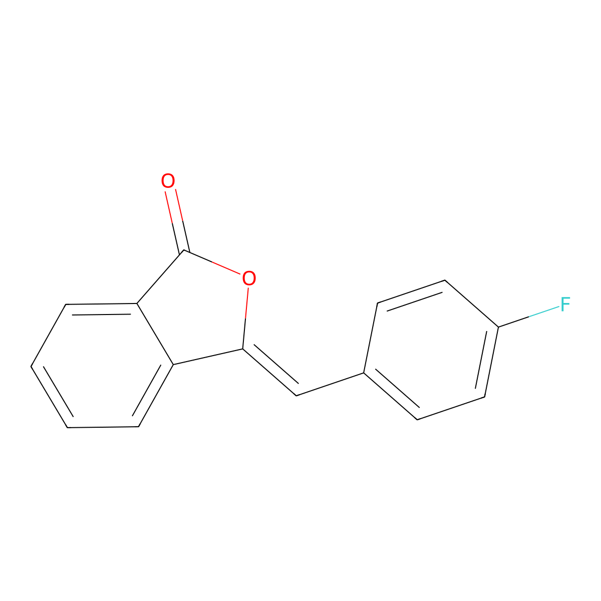 3-(4-Fluorobenzylidene)phthalide molecular structure, CAS 2558-18-1