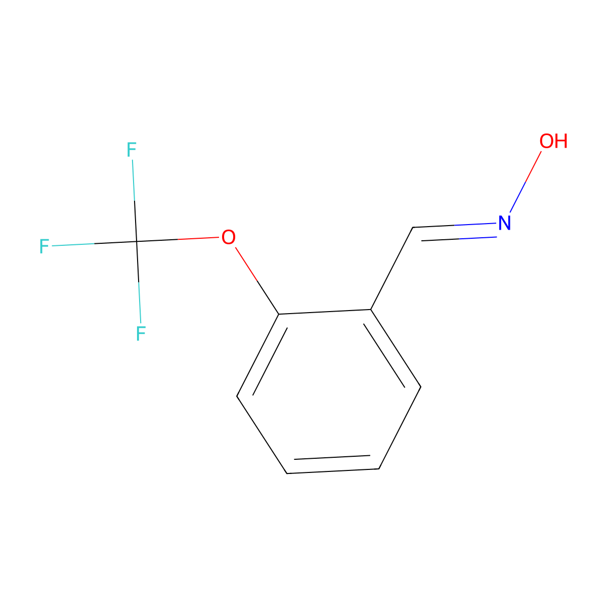 2-[(Trifluoromethyl)oxy]benzaldehyde oxime molecular structure, CAS 255820-47-4