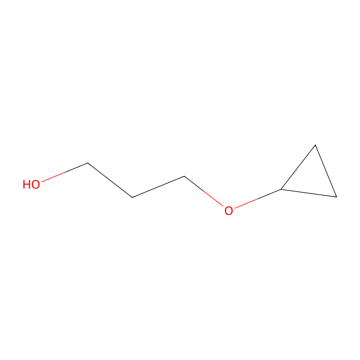 3-Cyclopropoxypropan-1-ol molecular structure, CAS 255824-97-6
