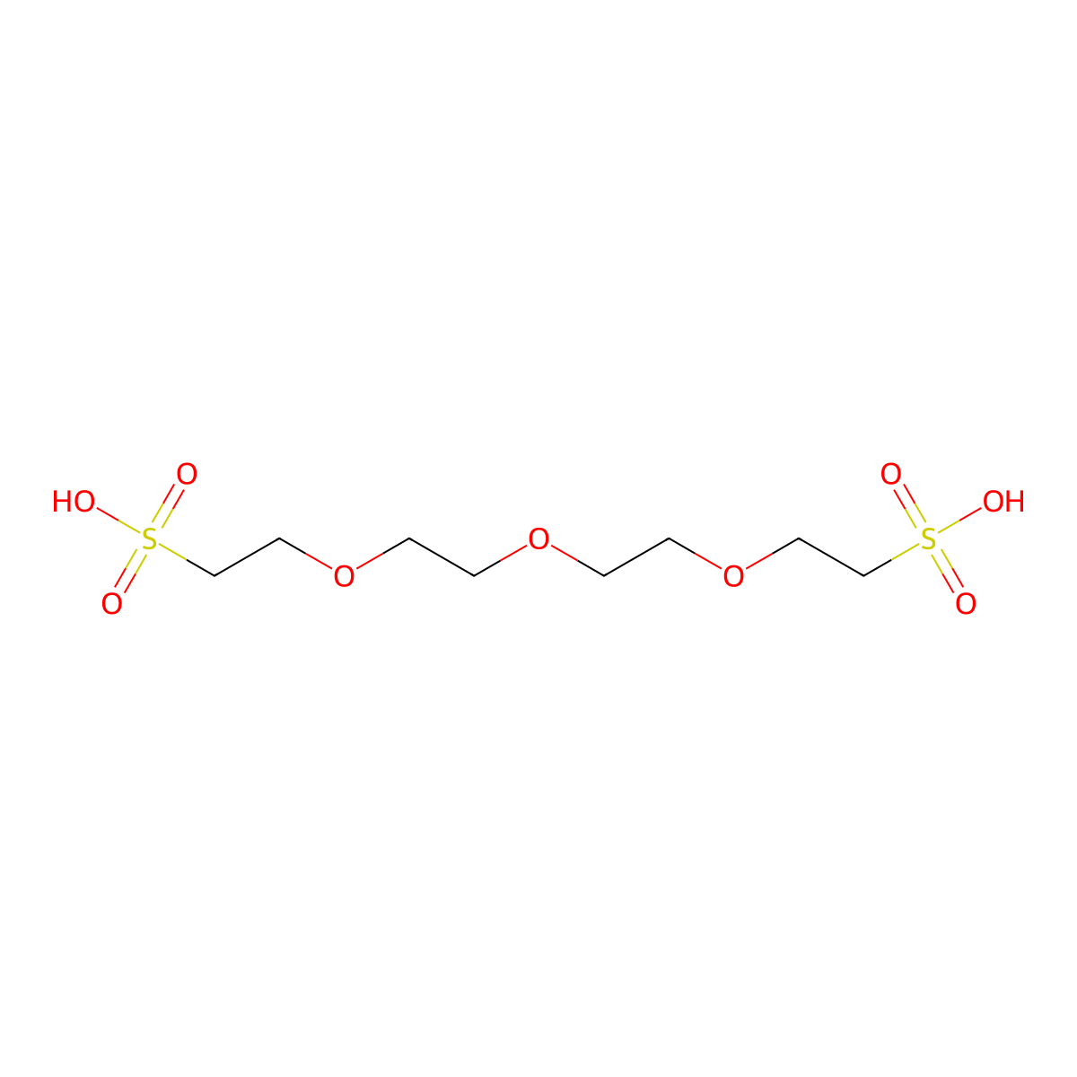 Bis-PEG3-sulfonic acid molecular structure, CAS 255831-16-4