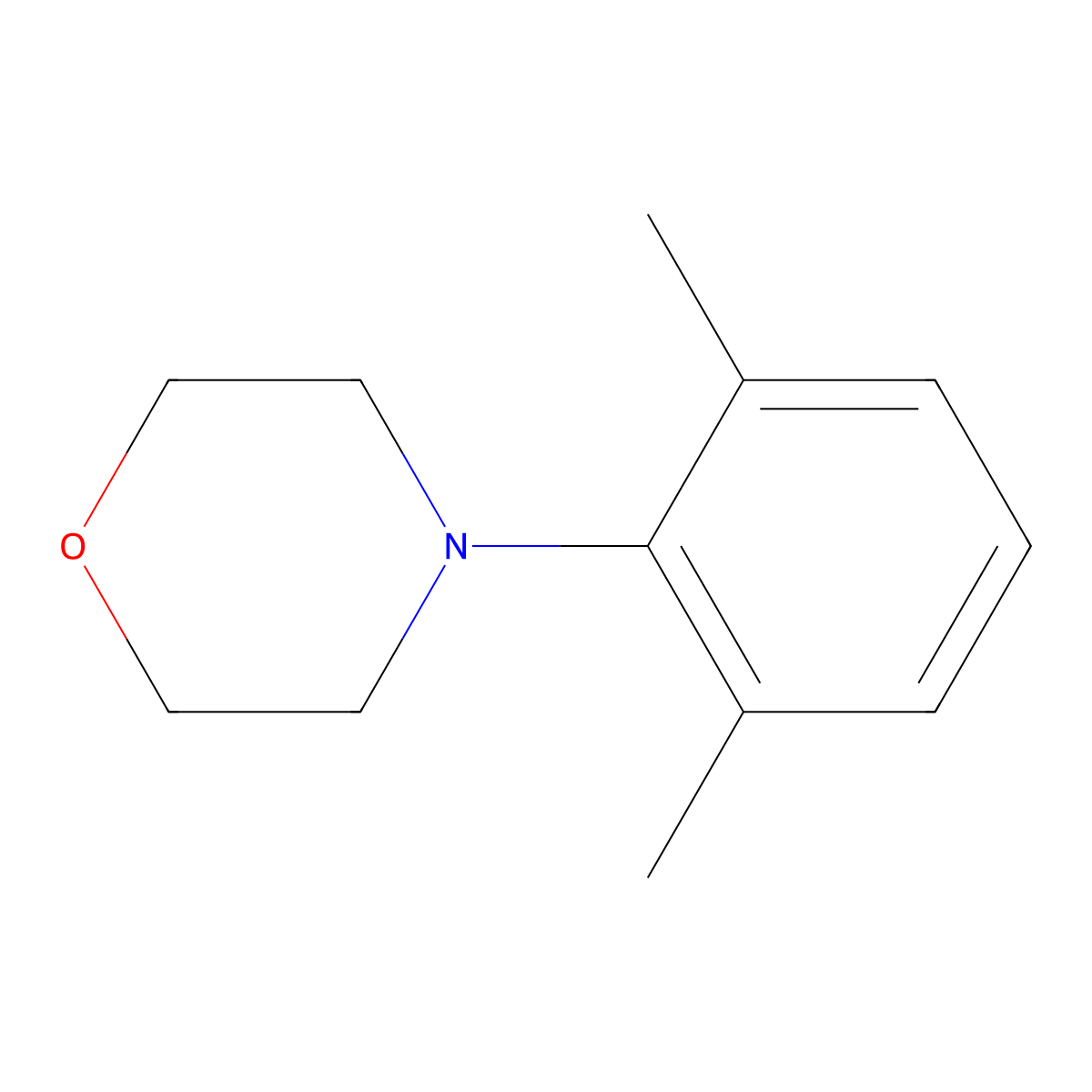 4-(2,6-Dimethylphenyl)morpholine molecular structure, CAS 255835-91-7