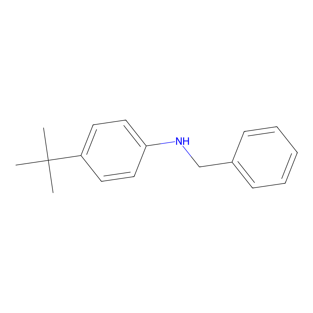 N-Benzyl-4-(tert-butyl)aniline molecular structure, CAS 255835-93-9