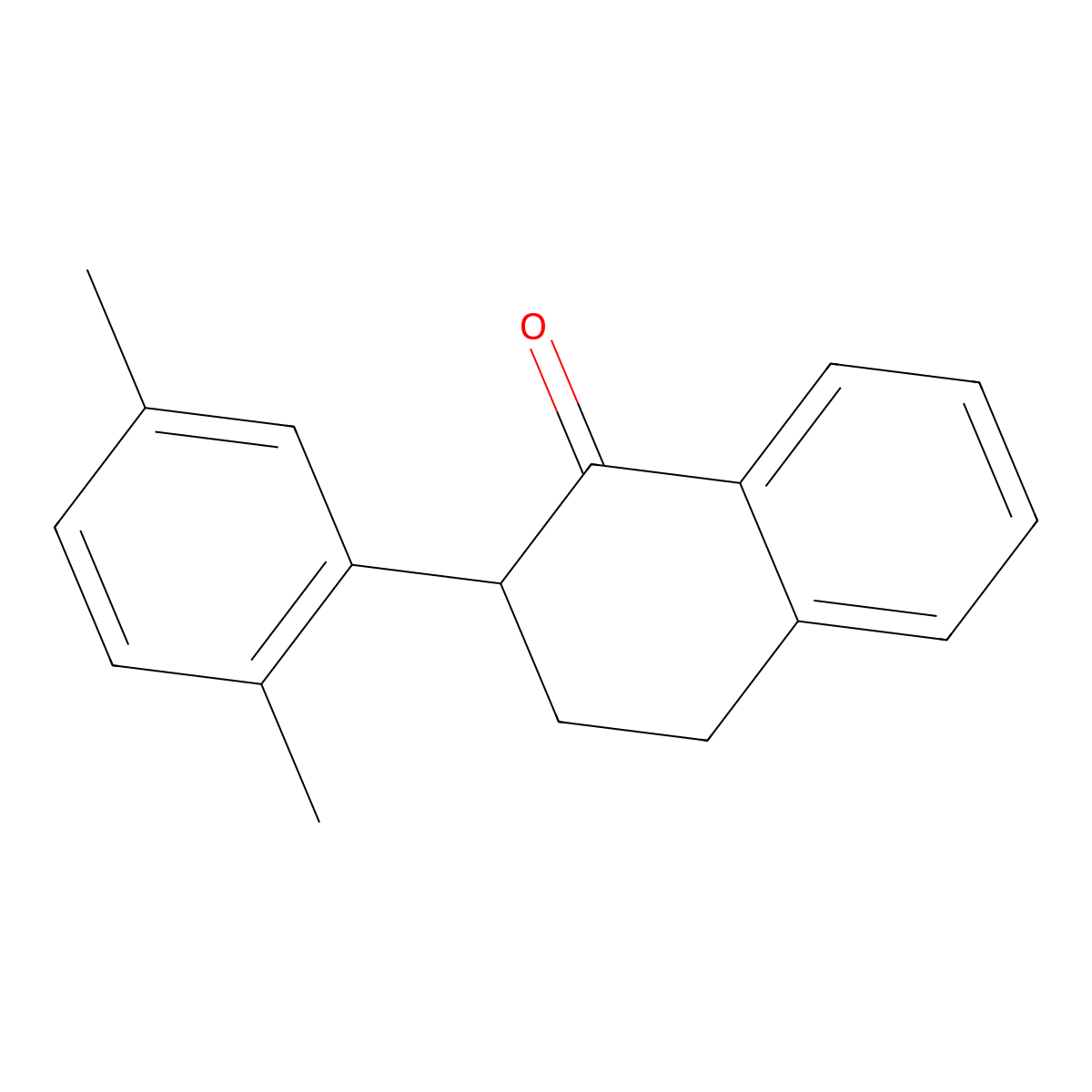 2-(2,5-Dimethylphenyl)-1,2,3,4-tetrahydronaphthalen-1-one molecular structure, CAS 255836-46-5