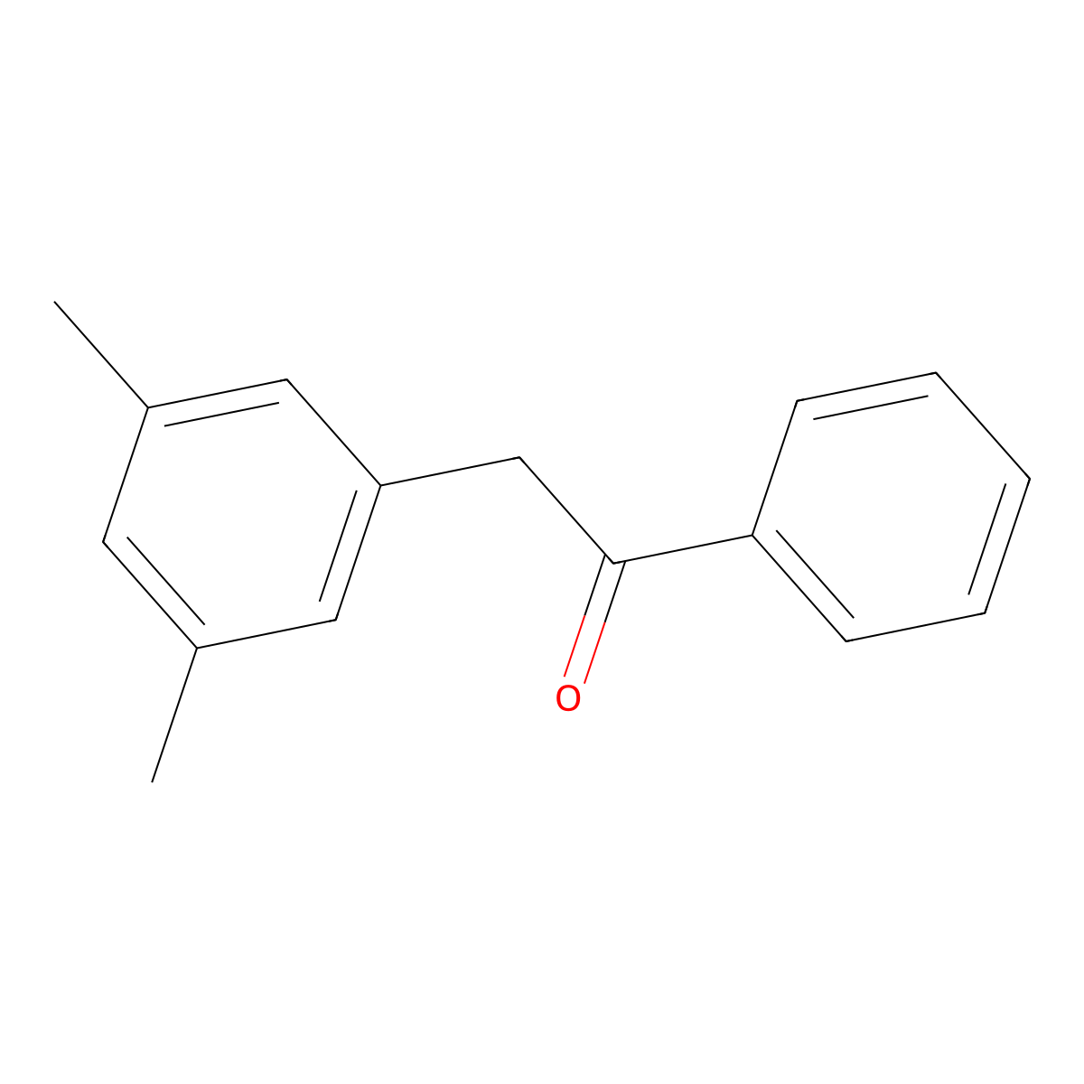 2-(3,5-Dimethylphenyl)-1-phenylethan-1-one molecular structure, CAS 255836-48-7