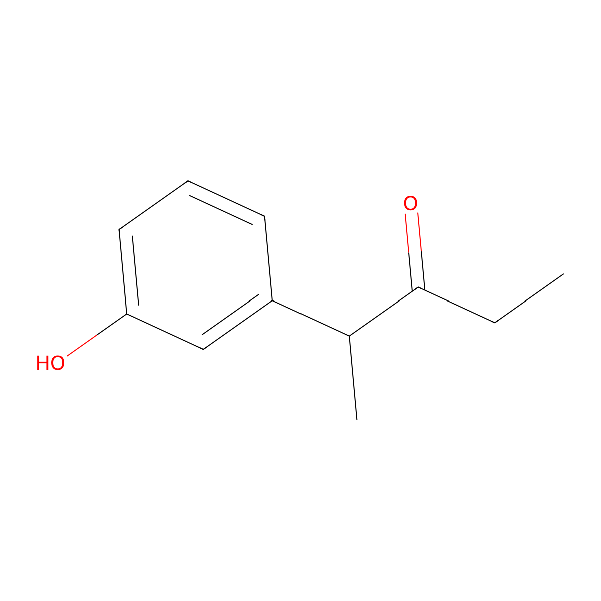 2-(3-Hydroxyphenyl)-3-pentanone molecular structure, CAS 255836-54-5
