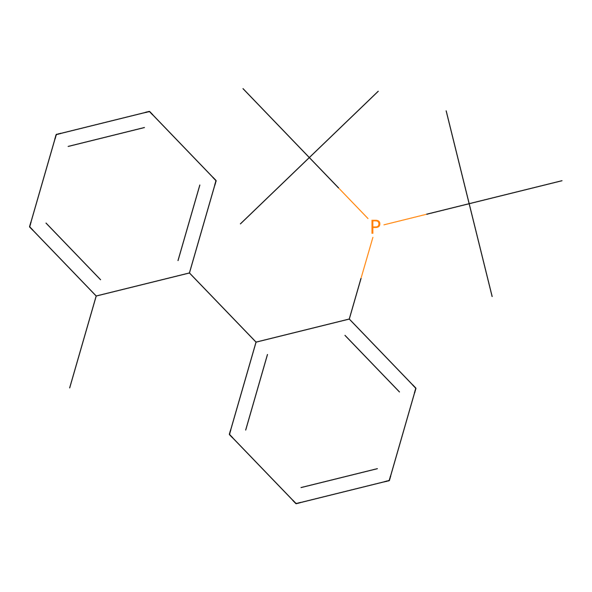 2-(Di-tert-butylphosphino)-2'-methyl-1,1'-biphenyl molecular structure, CAS 255837-19-5