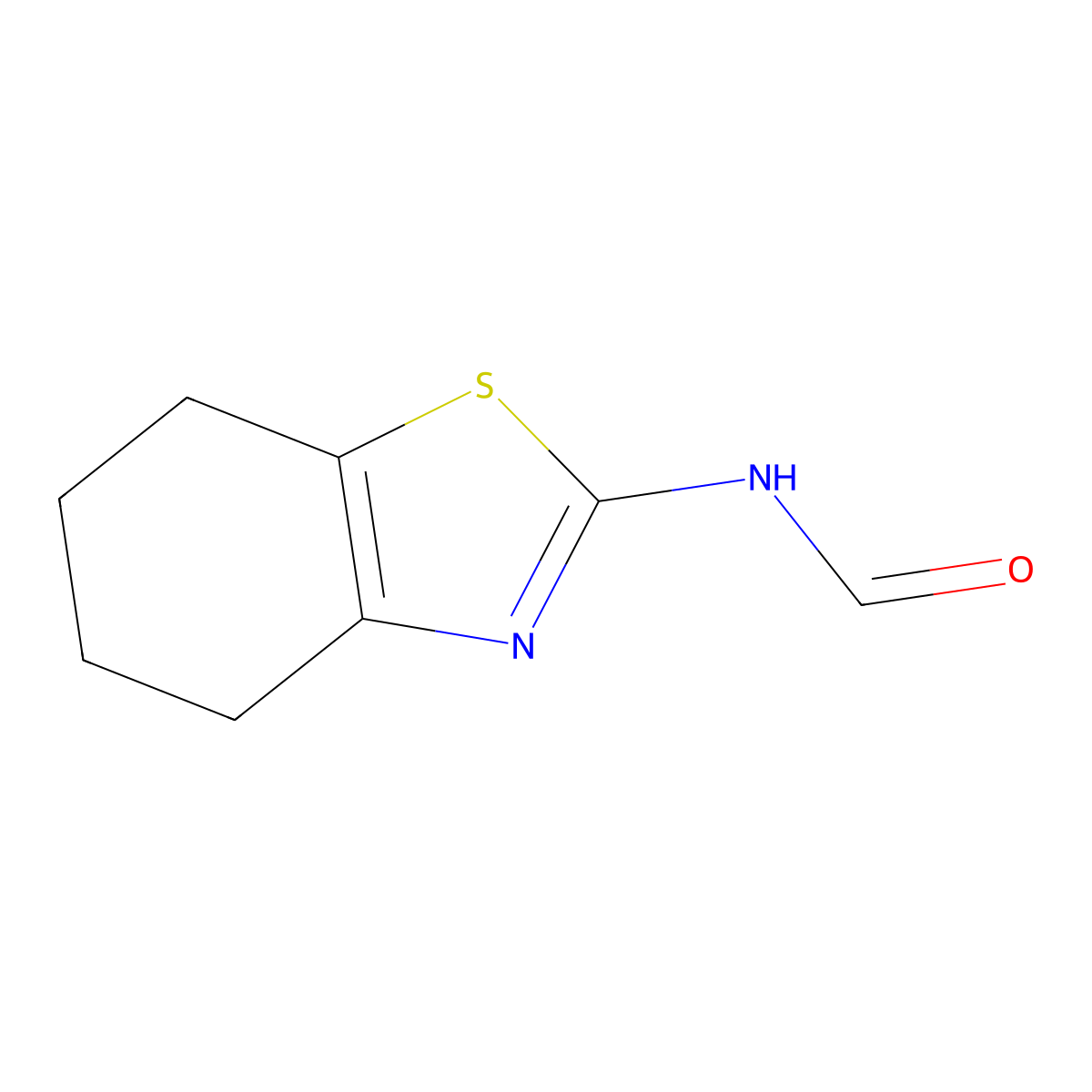 N-(4,5,6,7-Tetrahydrobenzo[d]thiazol-2-yl)formamide molecular structure, CAS 255842-07-0