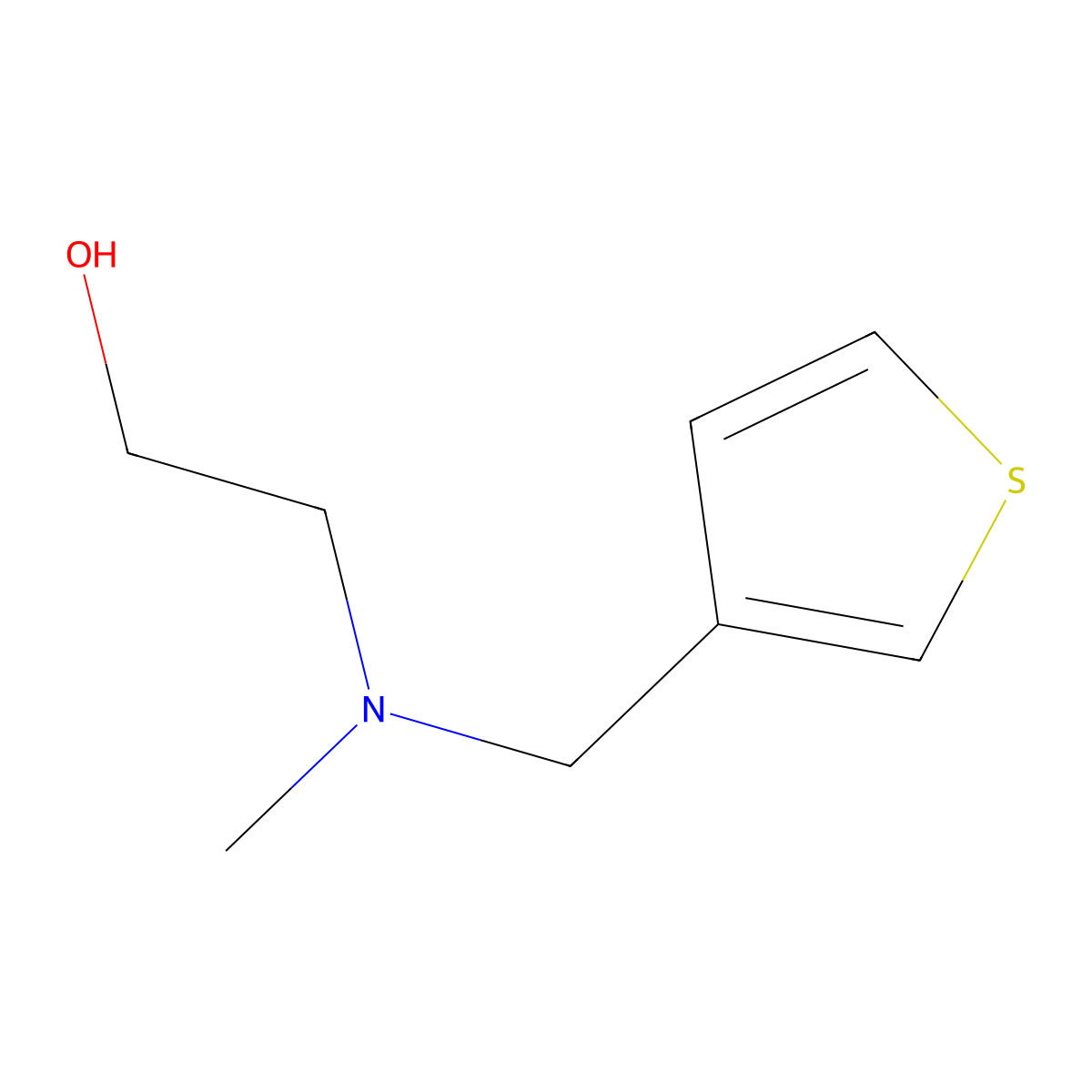 2-(Methyl-thiophen-3-ylmethyl-amino)-ethanol molecular structure, CAS 255870-56-5