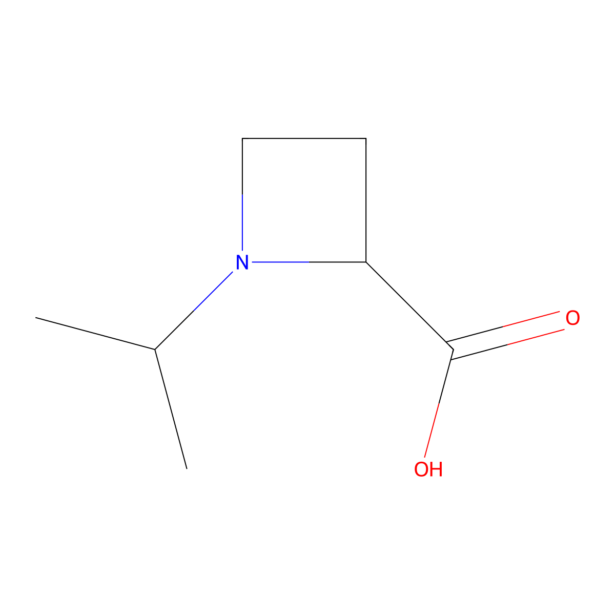 (S)-1-Isopropylazetidine-2-carboxylic acid molecular structure, CAS 255882-98-5