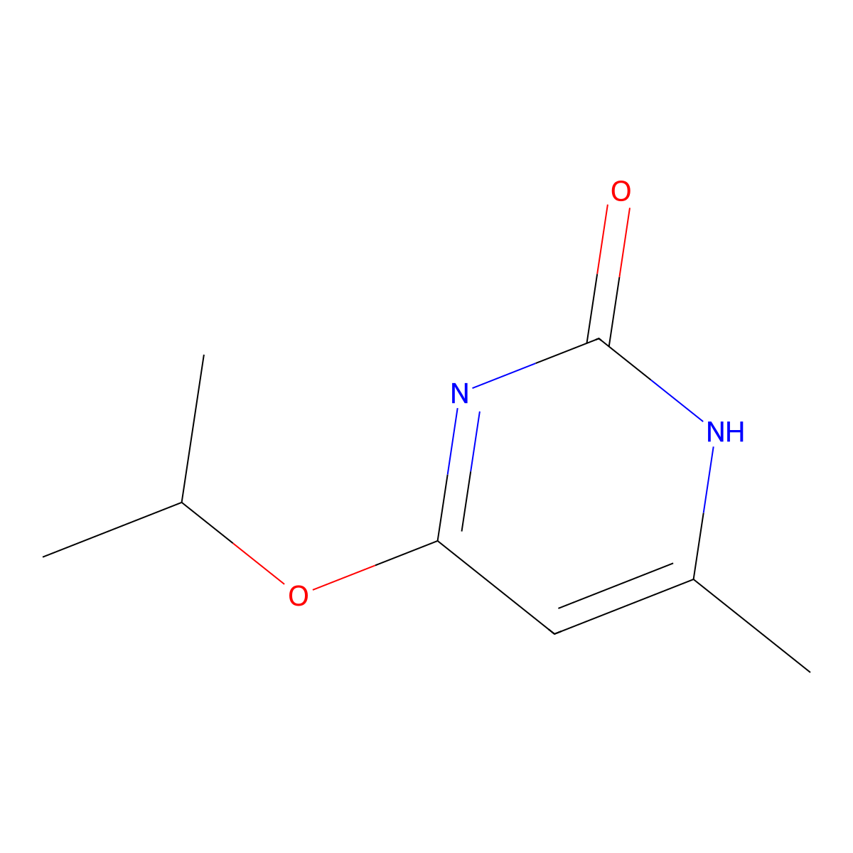 2-Hydroxy-4-(iso-propoxy)-6-methylpyrimidine molecular structure, CAS 25589-24-6
