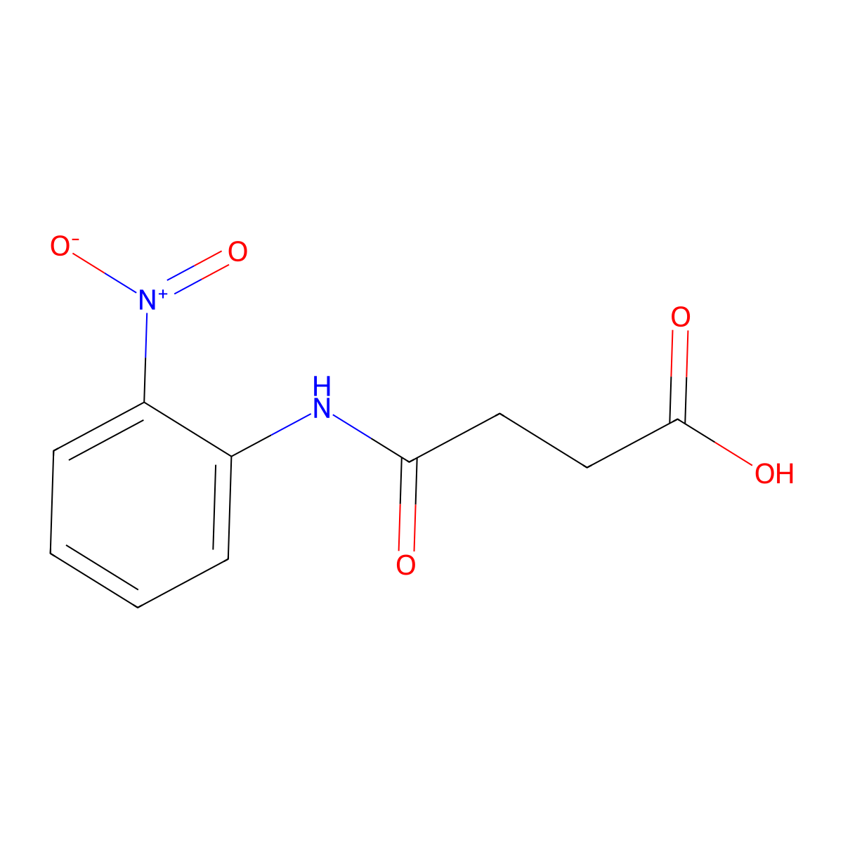 4-[(2-Nitrophenyl)amino]-4-oxobutanoic acid molecular structure, CAS 25589-42-8