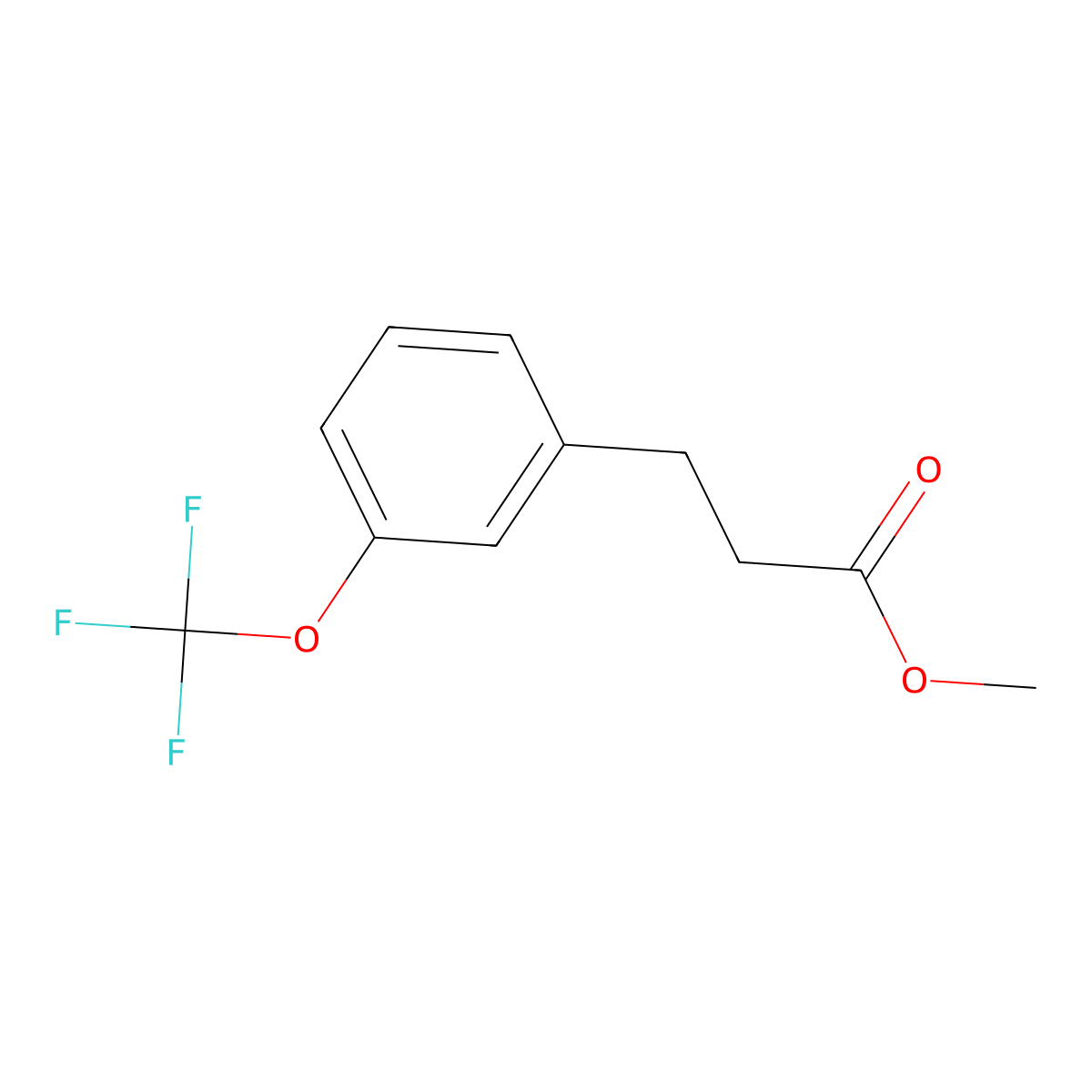 Methyl 3-(3-(trifluoromethoxy)phenyl)propanoate molecular structure, CAS 255895-90-0