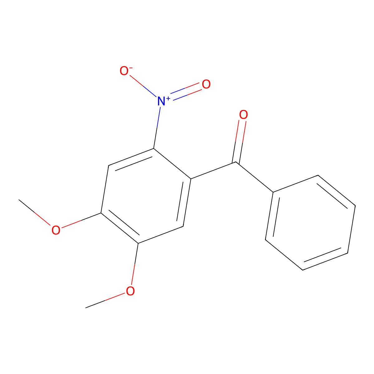 (4,5-Dimethoxy-2-nitrophenyl)(phenyl)methanone molecular structure, CAS 255896-36-7