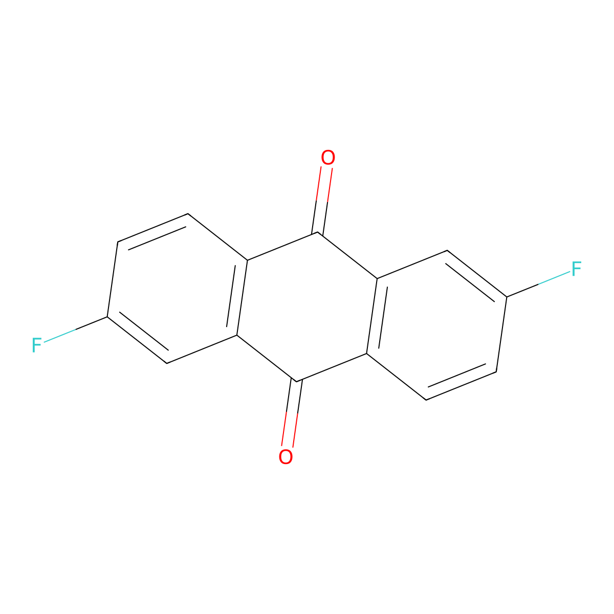 2,6-Difluoroanthracene-9,10-dione molecular structure, CAS 2559-78-6
