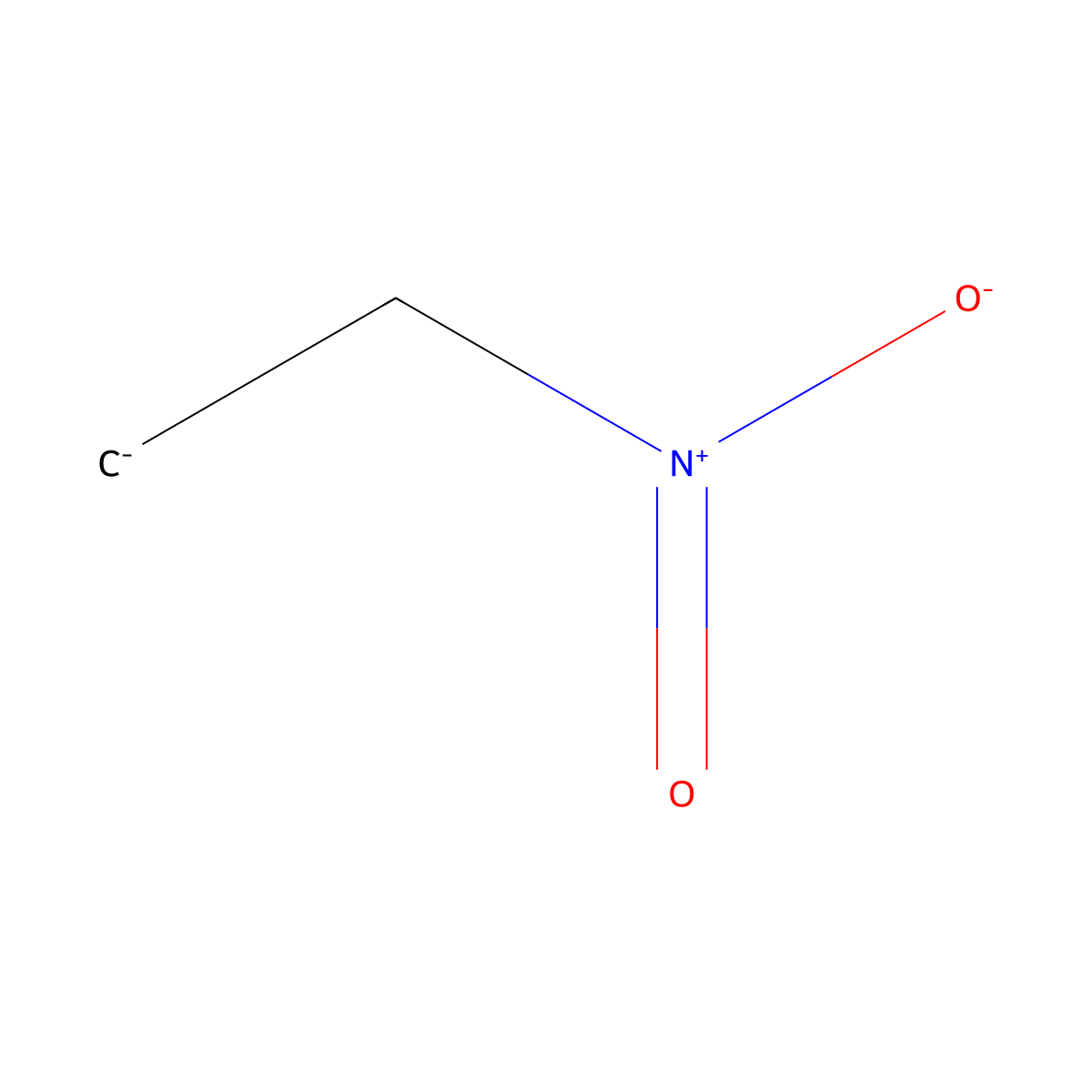 Ethane, nitro-, ion(1-) molecular structure, CAS 25590-58-3