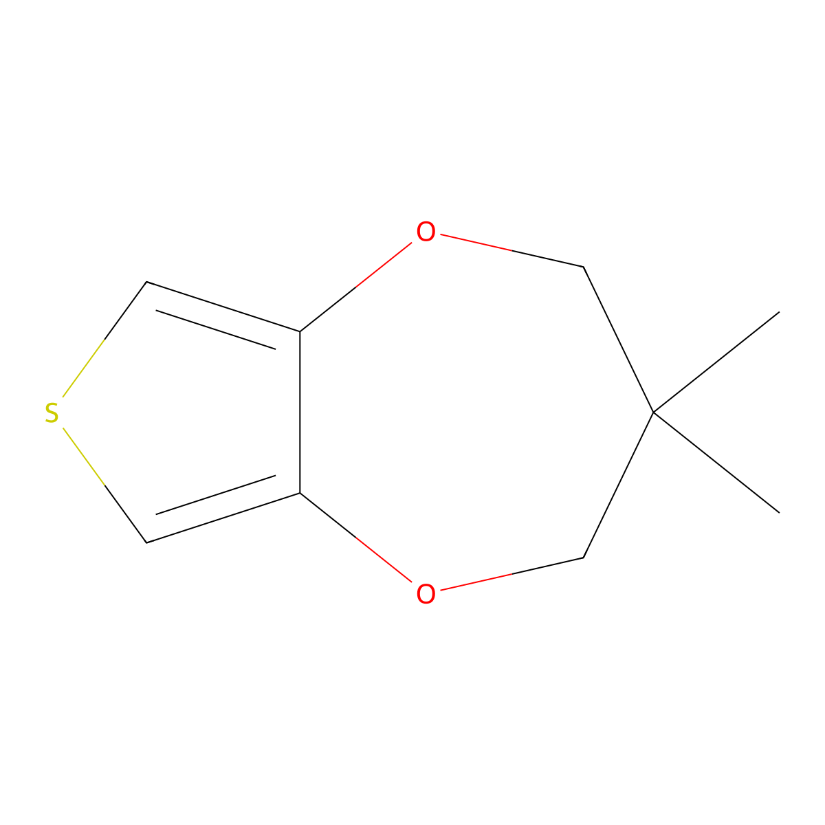 3,4-(2,2-Dimethylpropylenedioxy)thiophene molecular structure, CAS 255901-50-9
