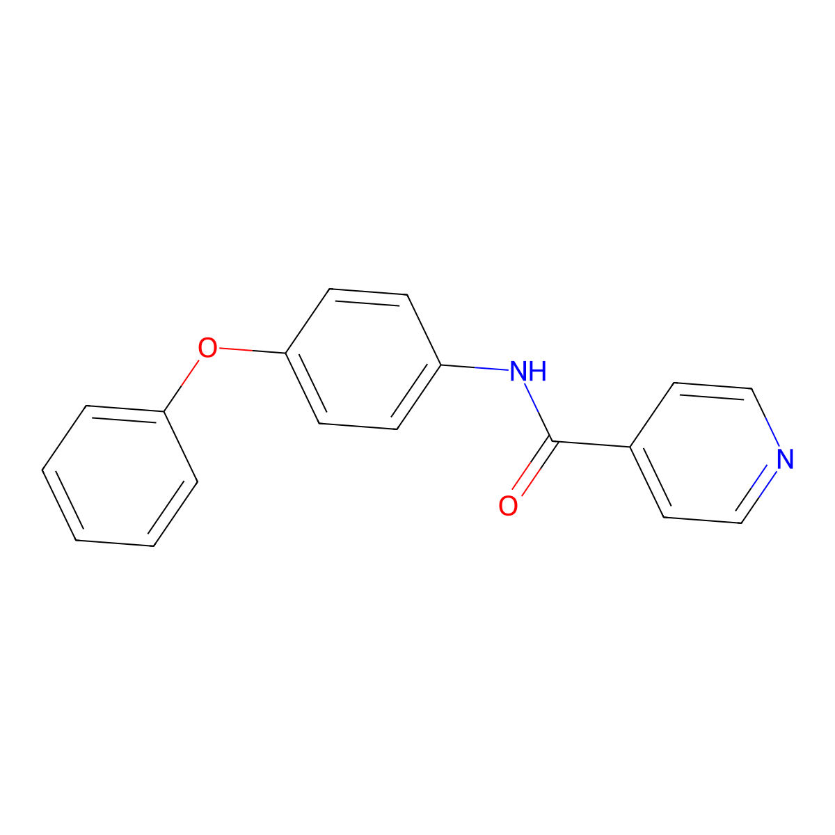 N-(4-Phenoxyphenyl)isonicotinamide molecular structure, CAS 255904-98-4