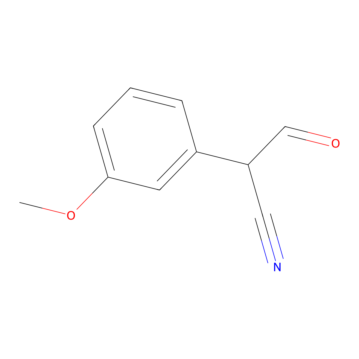 2-(3-Methoxyphenyl)-3-oxopropanenitrile molecular structure, CAS 25594-63-2