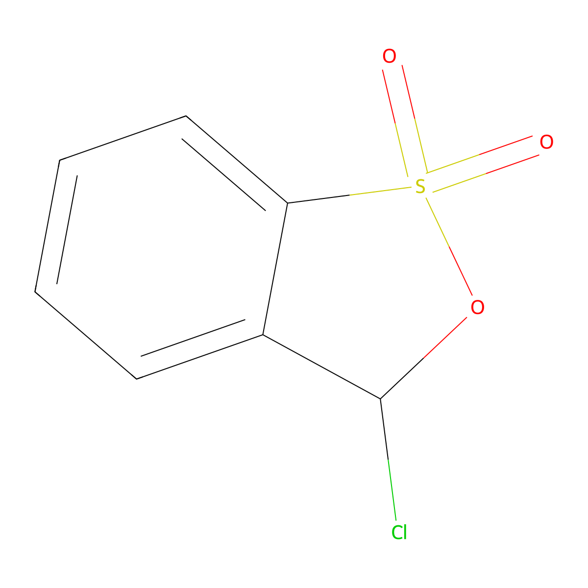 alpha-Chloro-alpha,2-toluenesultone molecular structure, CAS 25595-59-9