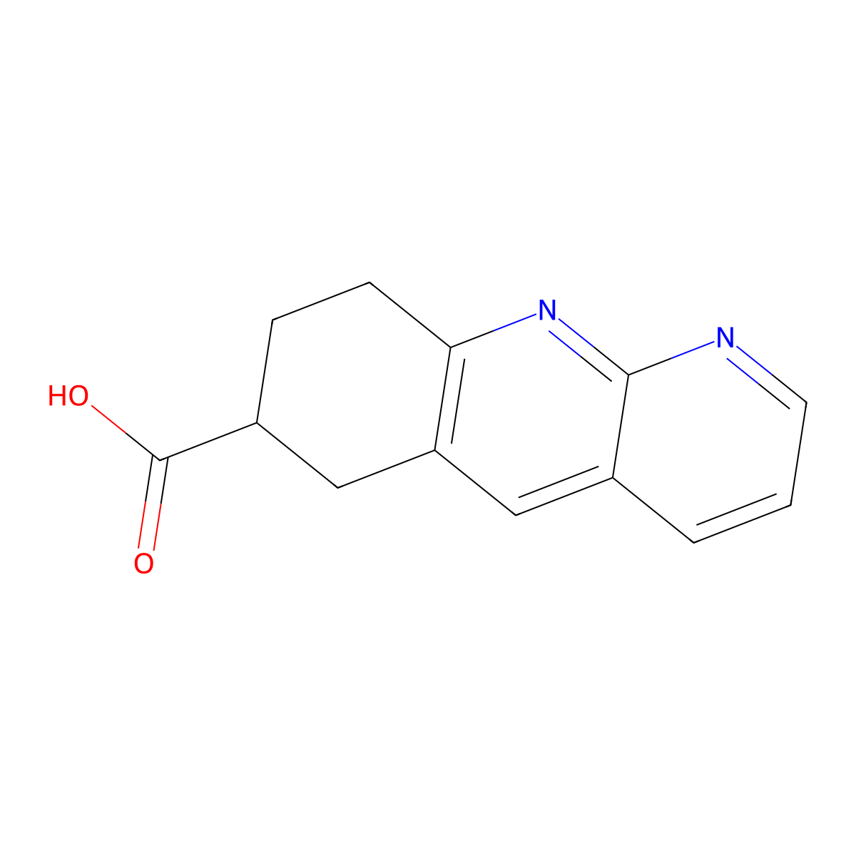 6,7,8,9-Tetrahydrobenzo[b][1,8]naphthyridine-7-carboxylic acid molecular structure, CAS 2559584-77-7