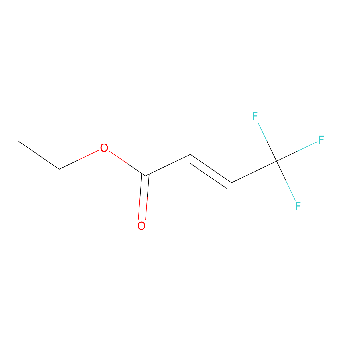 Ethyl (2E)-4,4,4-trifluoro-2-butenoate molecular structure, CAS 25597-16-4