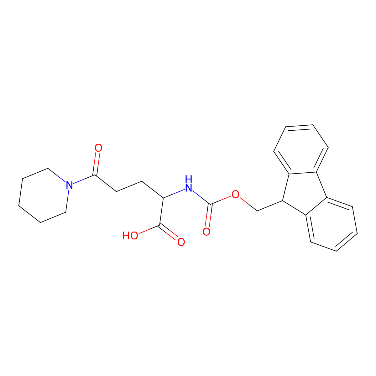 Fmoc-5-oxo-5-(piperidin-1-yl)-L-Norvaline molecular structure, CAS 2559759-55-4
