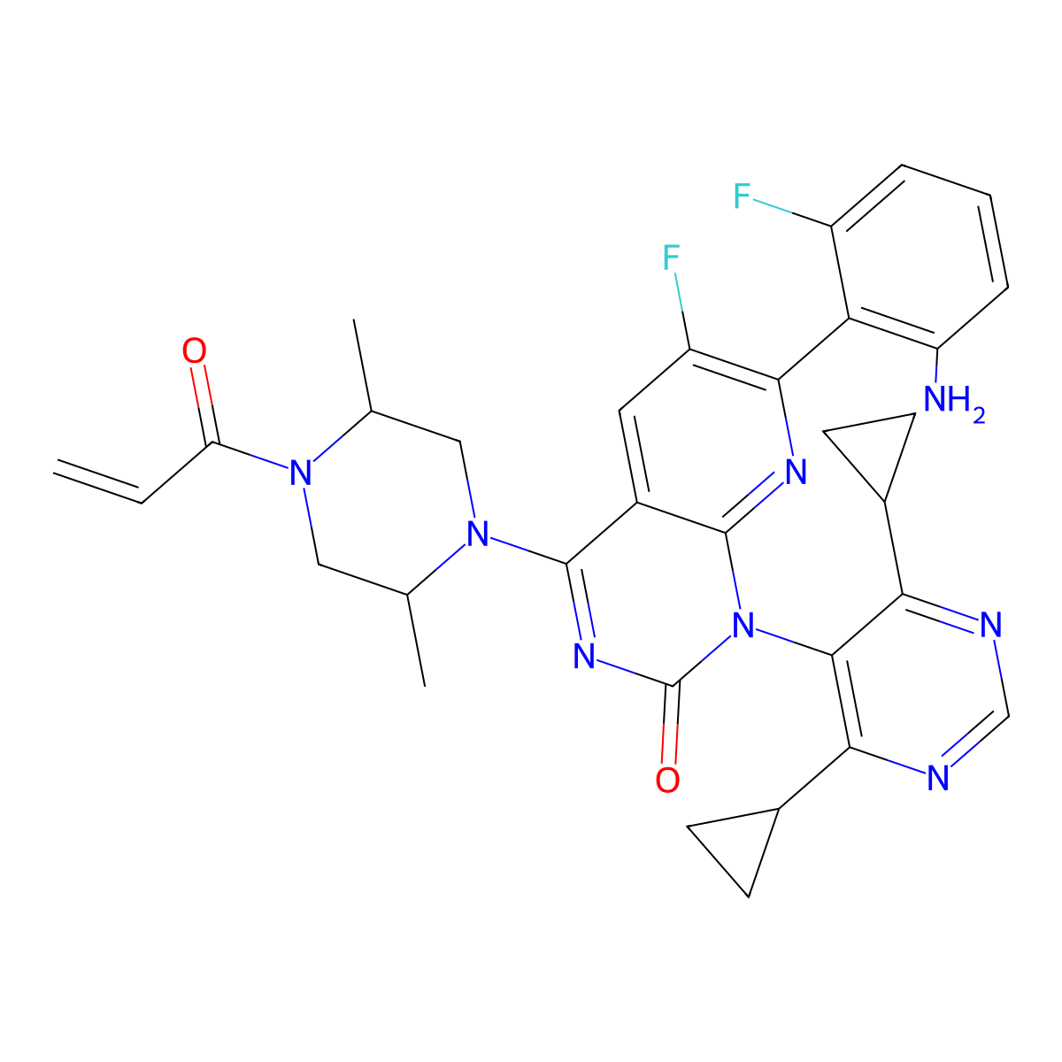Garsorasib molecular structure, CAS 2559761-14-5