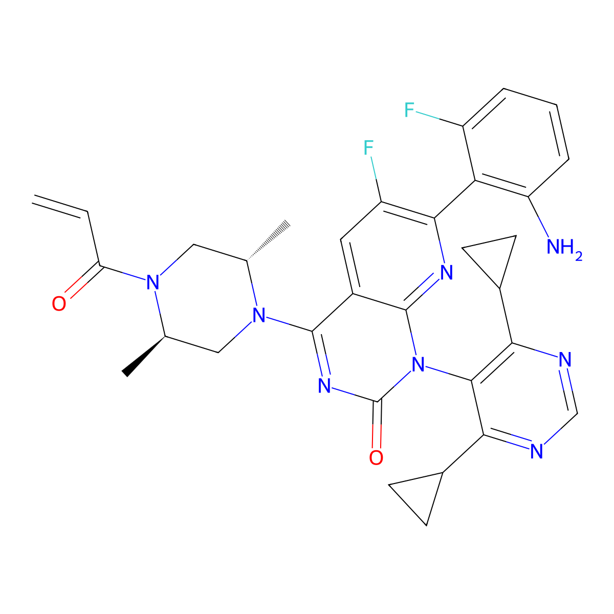 Garsorasib molecular structure, CAS 2559761-14-5
