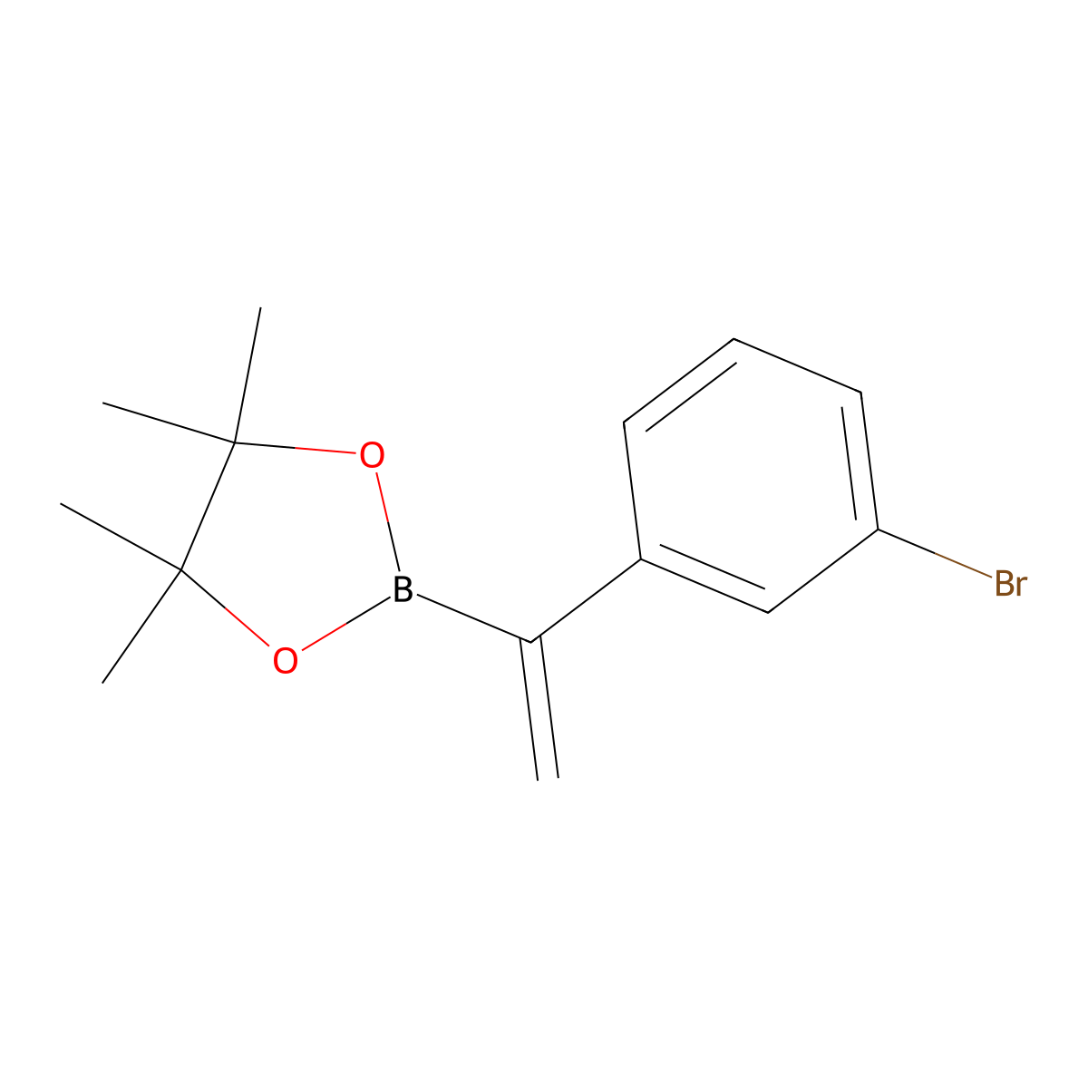 2-[1-(3-Bromophenyl)ethenyl]-4,4,5,5-tetramethyl-1,3,2-dioxaborolane molecular structure, CAS 2559765-29-4
