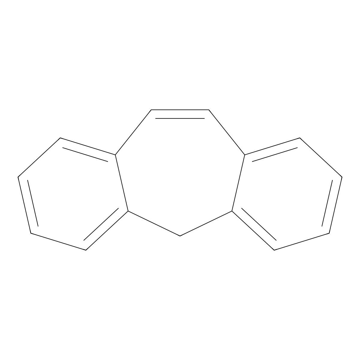 5H-Dibenzo(a,d)cycloheptene molecular structure, CAS 256-81-5