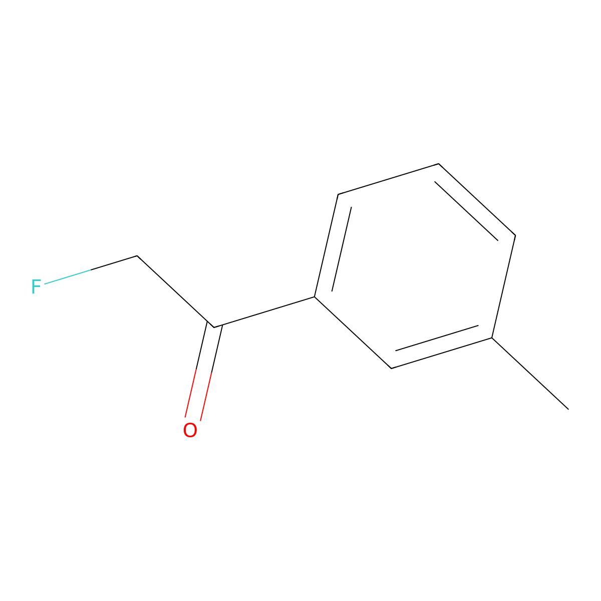 2-Fluoro-1-(m-tolyl)ethanone molecular structure, CAS 2560-97-6