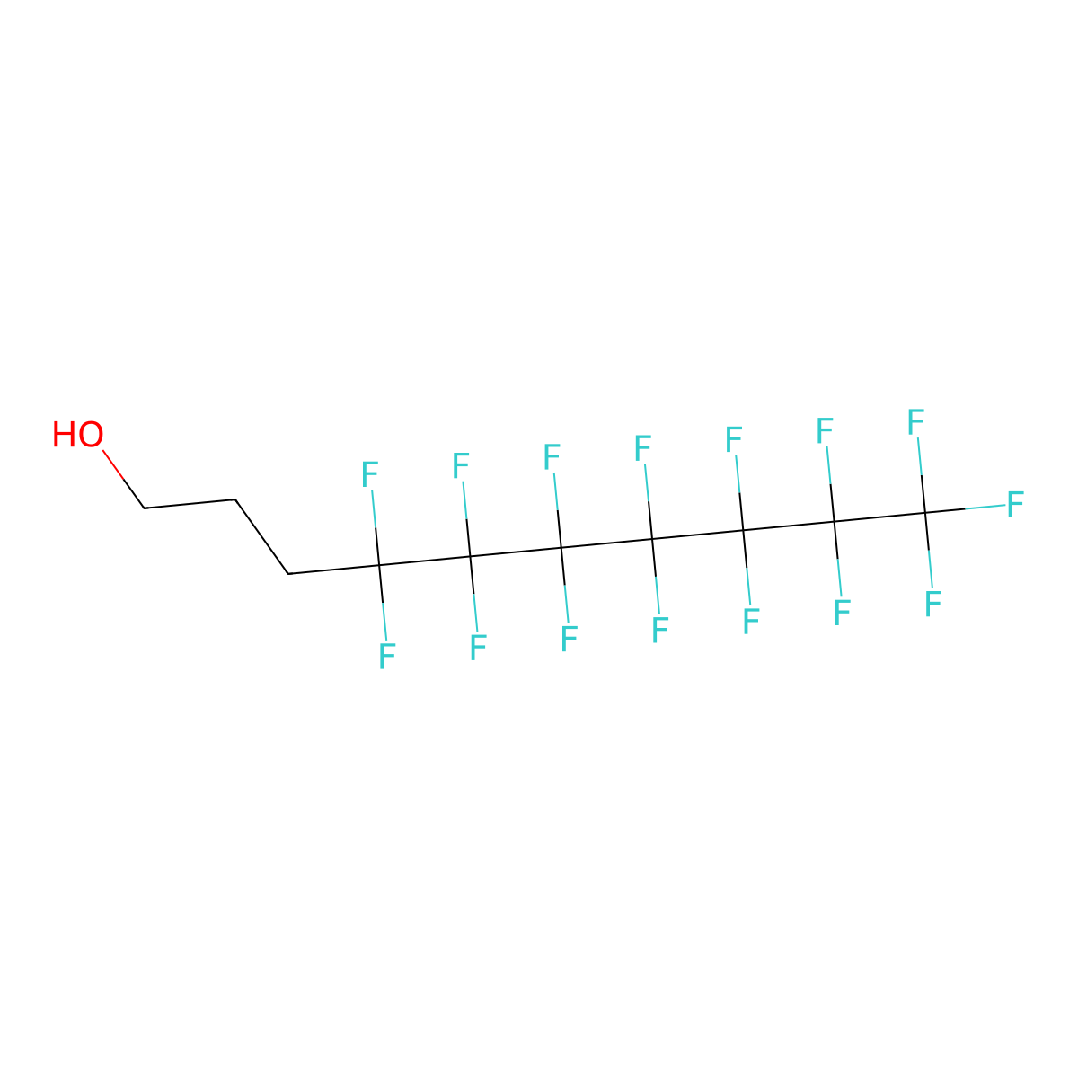 7:3 Fluorotelomer alcohol molecular structure, CAS 25600-66-2