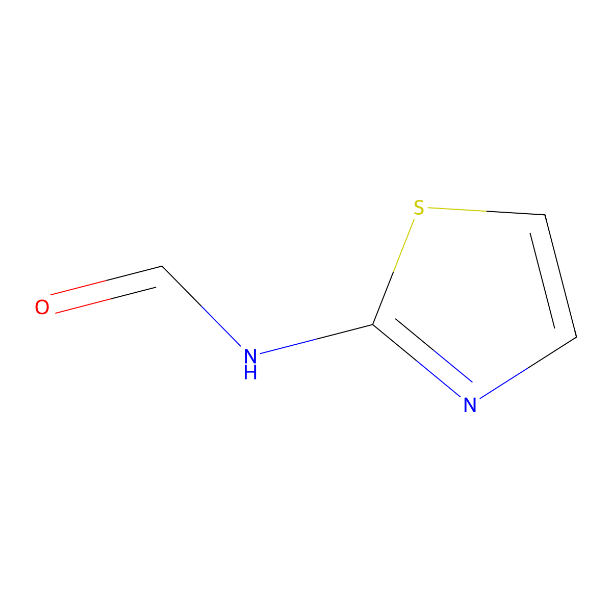 Formamide, N-2-thiazolyl- molecular structure, CAS 25602-39-5