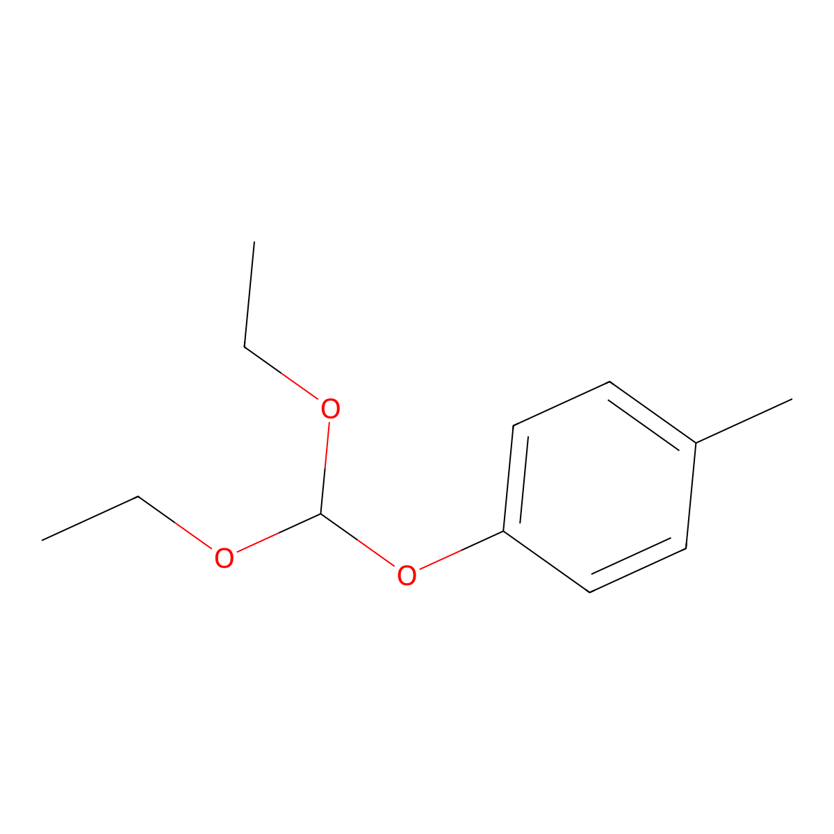 1-(Diethoxymethoxy)-4-methylbenzene molecular structure, CAS 25604-53-9