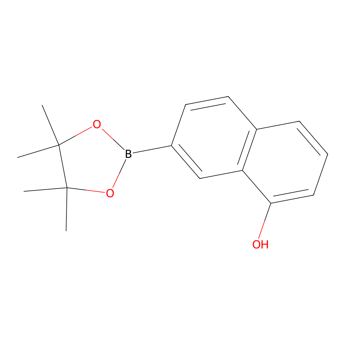 7-(4,4,5,5-Tetramethyl-1,3,2-dioxaborolan-2-yl)naphthalen-1-ol molecular structure, CAS 2560648-06-6