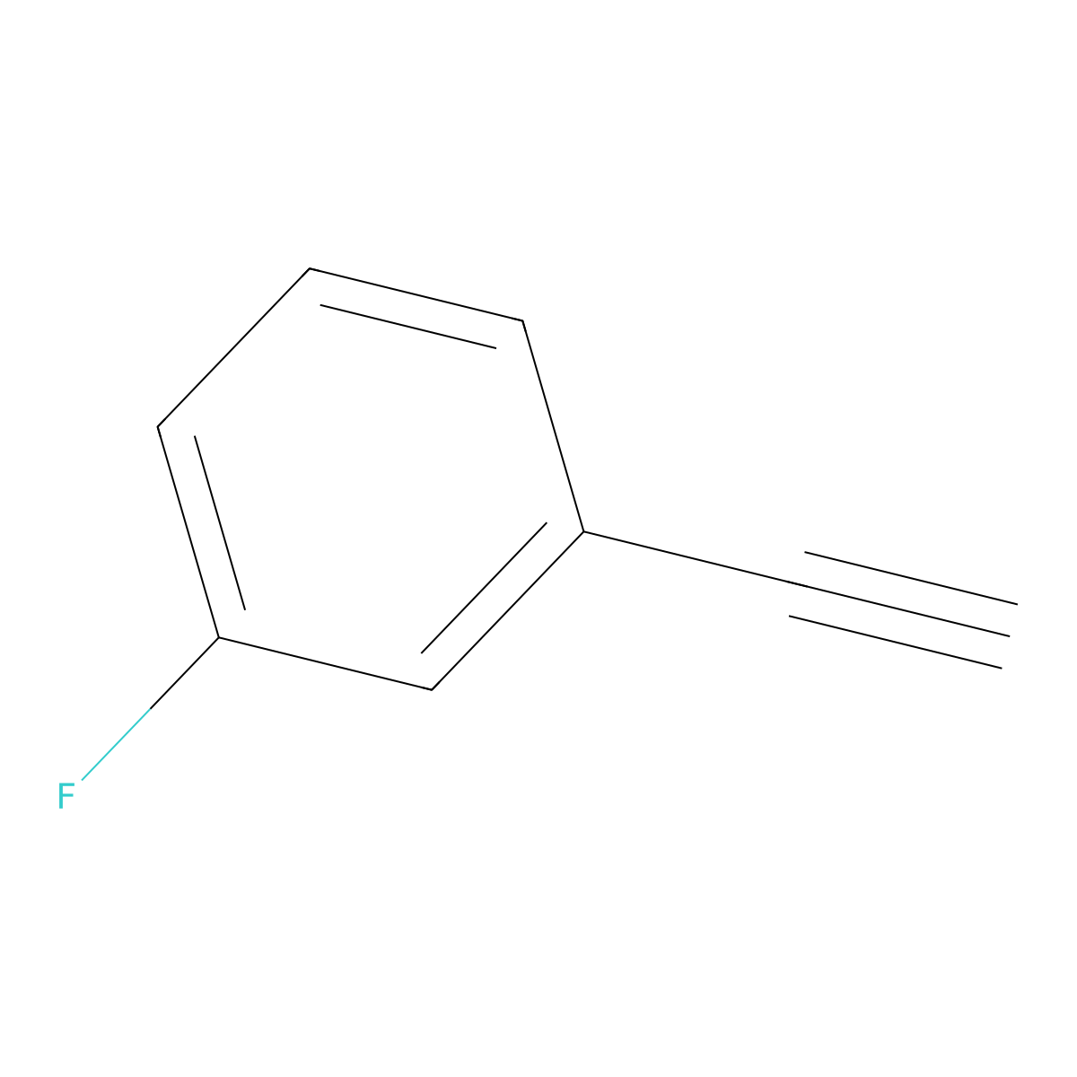 1-Ethynyl-3-fluorobenzene molecular structure, CAS 2561-17-3