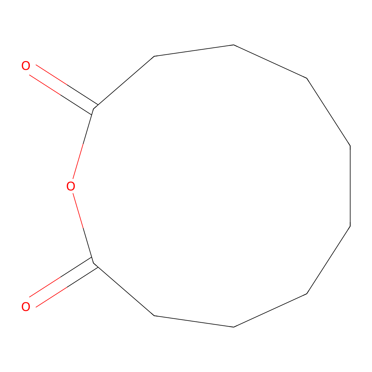 Oxacycloundecane-2,11-dione molecular structure, CAS 2561-88-8