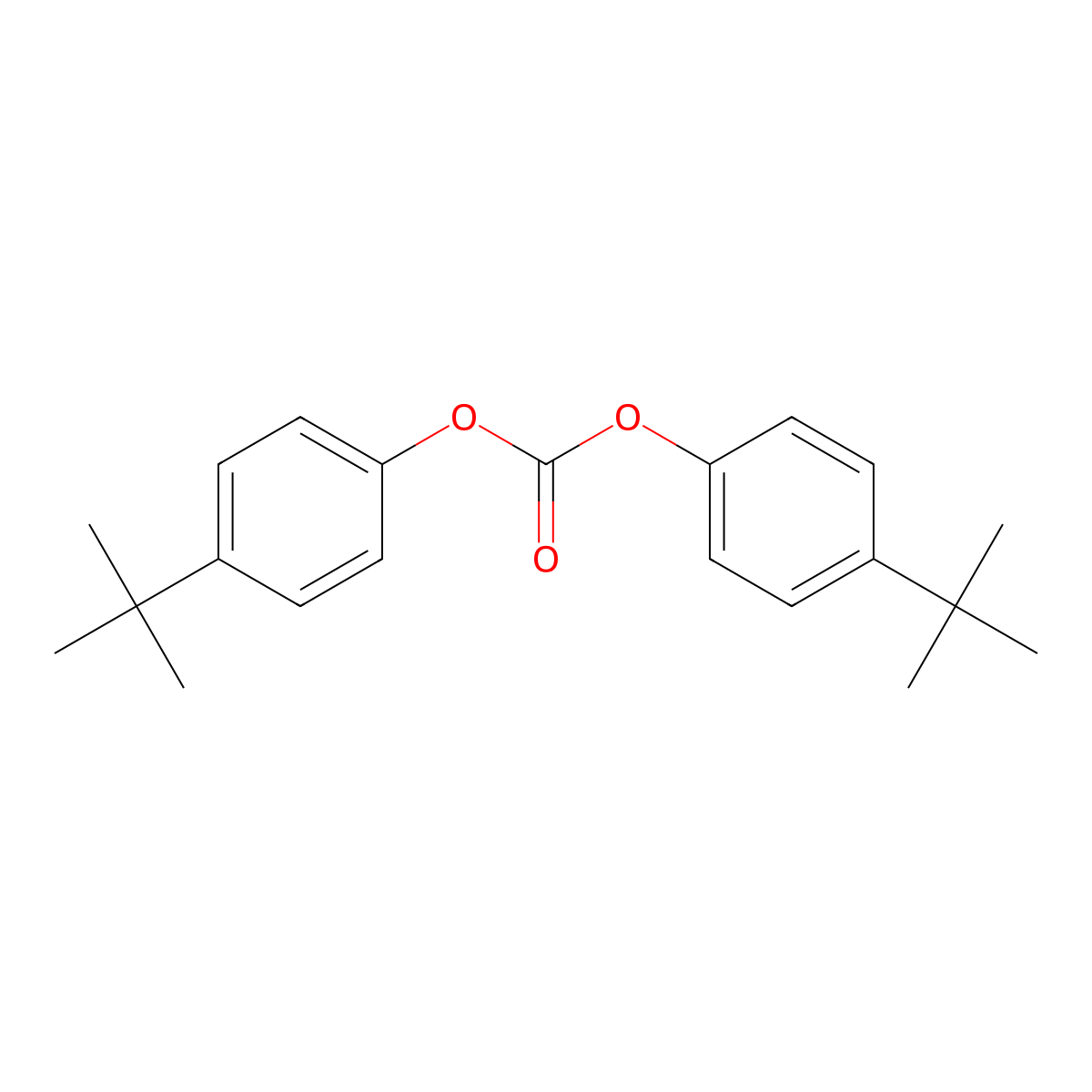 Bis(4-(tert-butyl)phenyl) carbonate molecular structure, CAS 2561-97-9