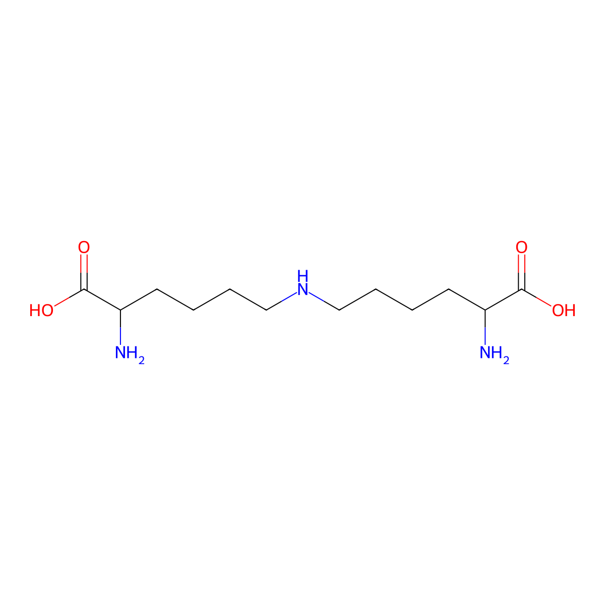 Lysinenorleucine molecular structure, CAS 25612-46-8