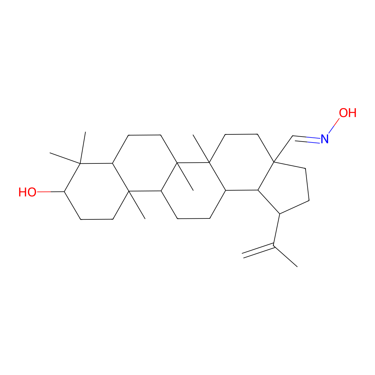 Betulinic Aldehyde oxime molecular structure, CAS 25613-12-1