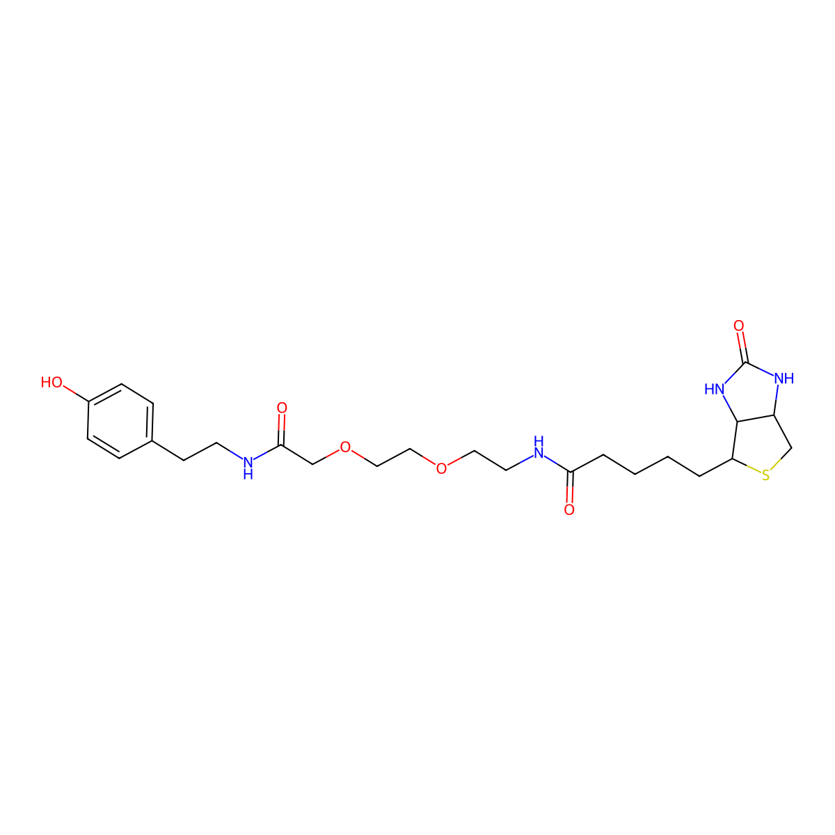 Biotin-AEEA-Tyramide molecular structure, CAS 2561473-92-3