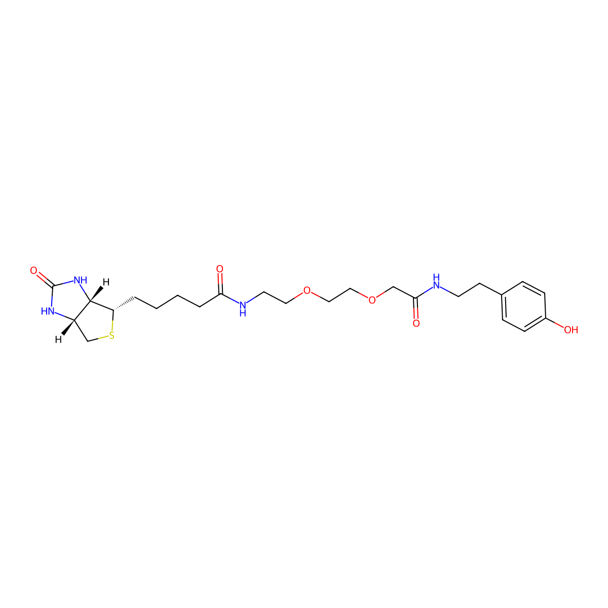 Biotin-AEEA-Tyramide molecular structure, CAS 2561473-92-3