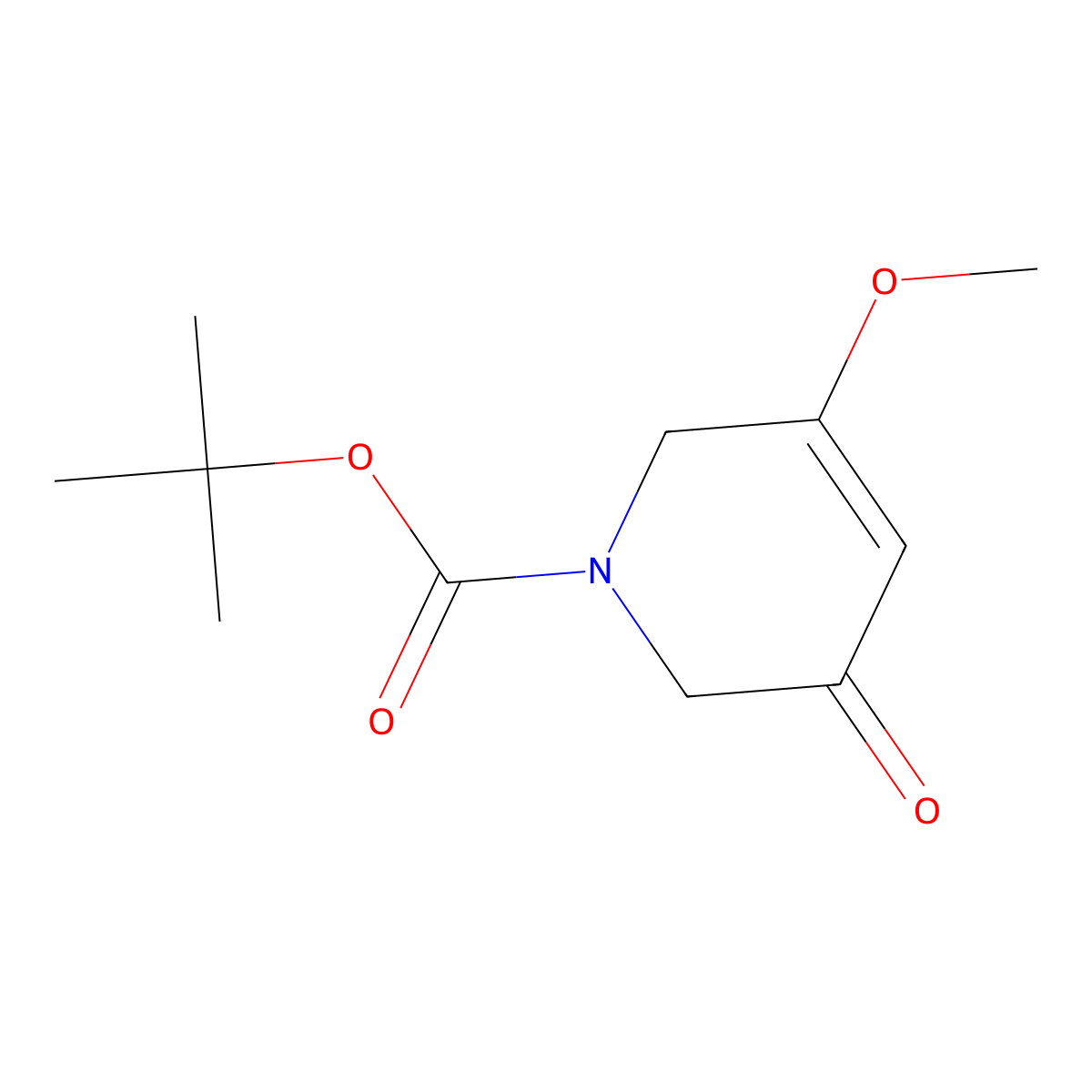 tert-Butyl 5-methoxy-3-oxo-3,6-dihydropyridine-1(2H)-carboxylate molecular structure, CAS 2561484-92-0
