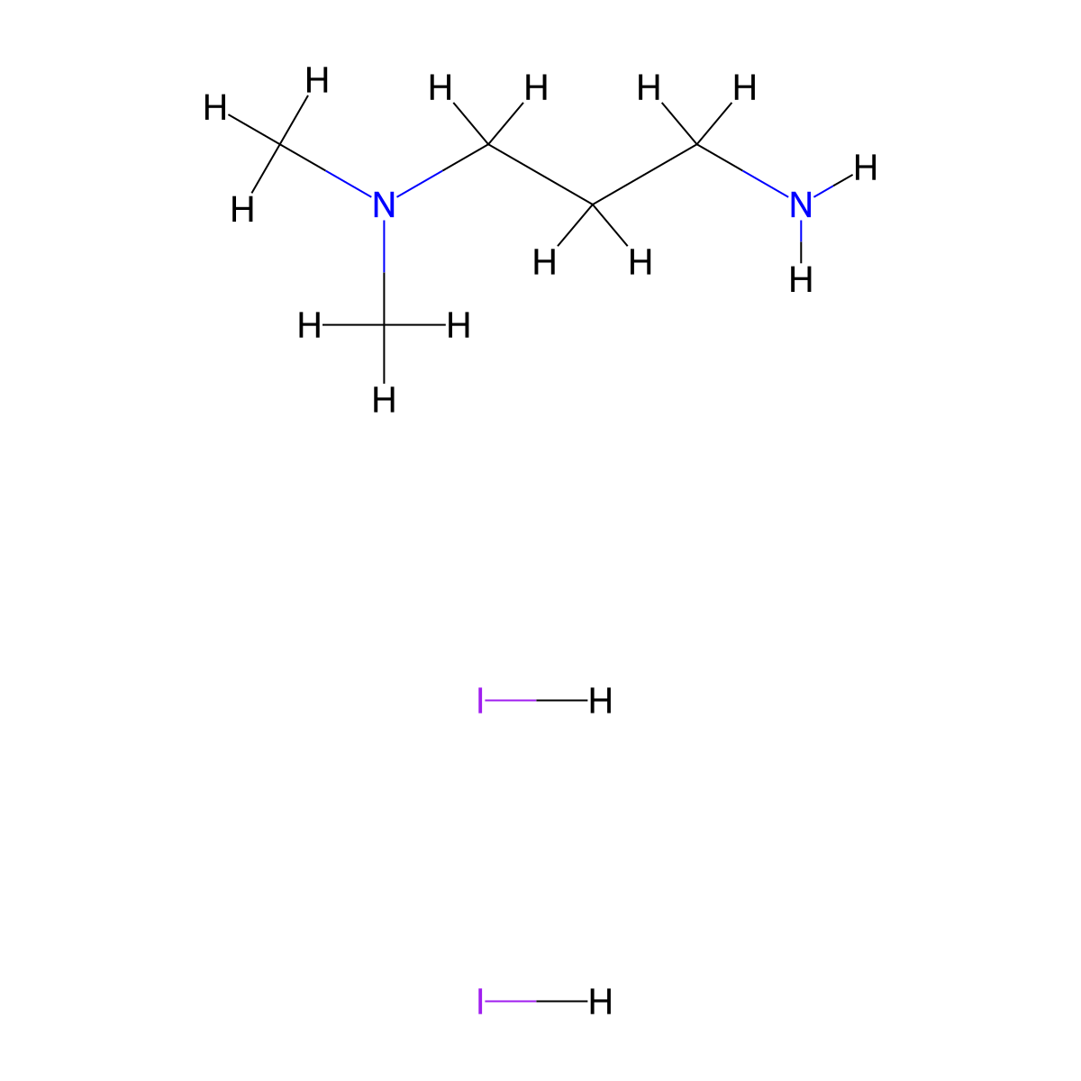 N,N-Dimethyl-1,3-propanediamine Dihydroiodide molecular structure, CAS 2561497-43-4