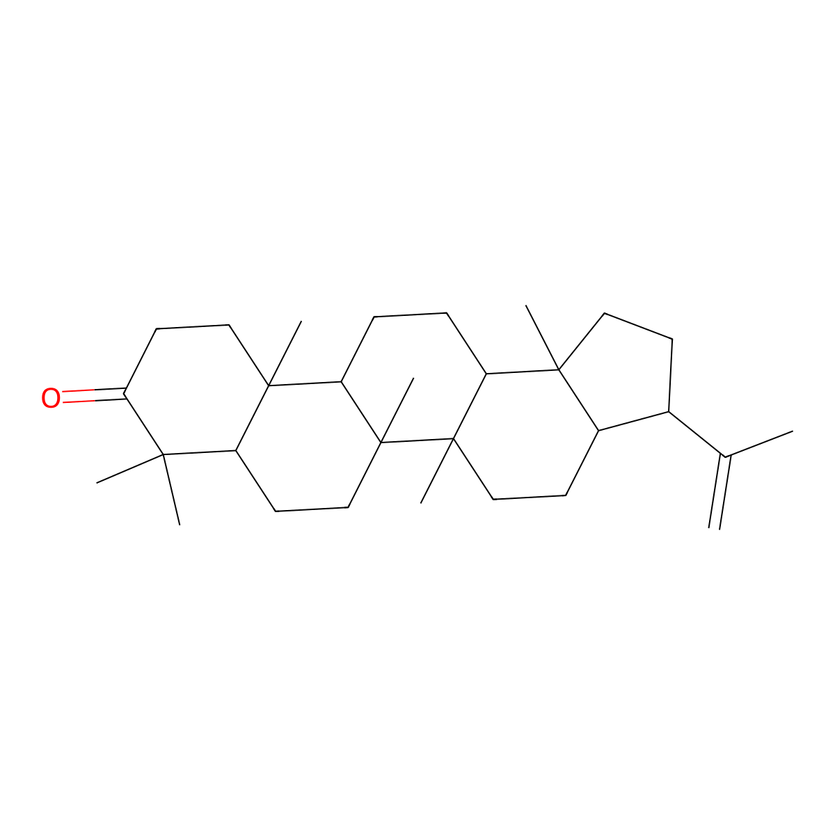Hopan-3-one molecular structure, CAS 25615-11-6