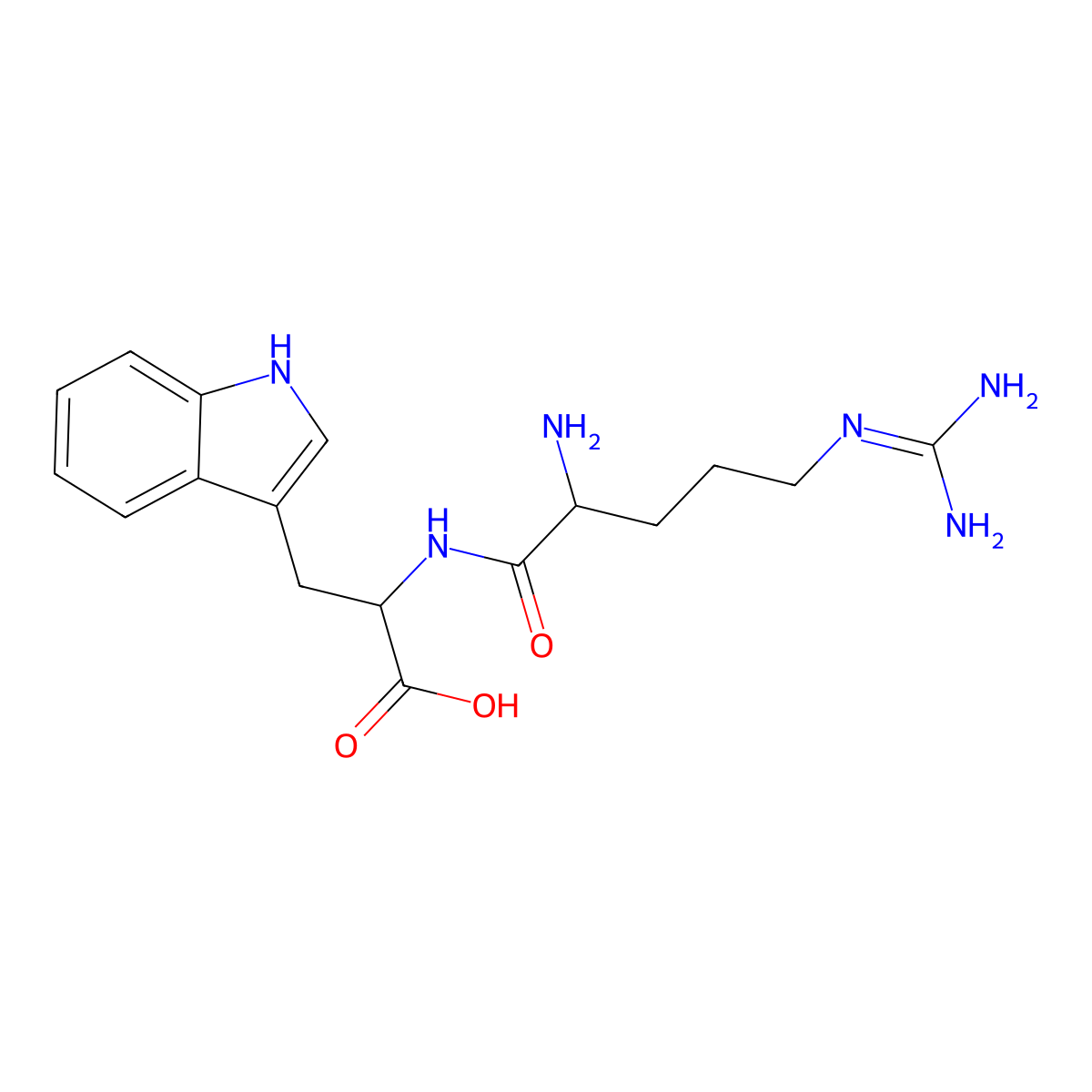 Arg-Trp molecular structure, CAS 25615-38-7